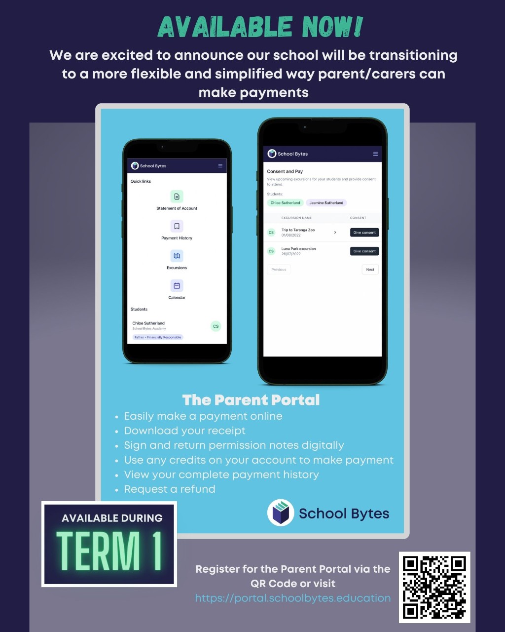 School_Bytes School Bytes Payment Flyer